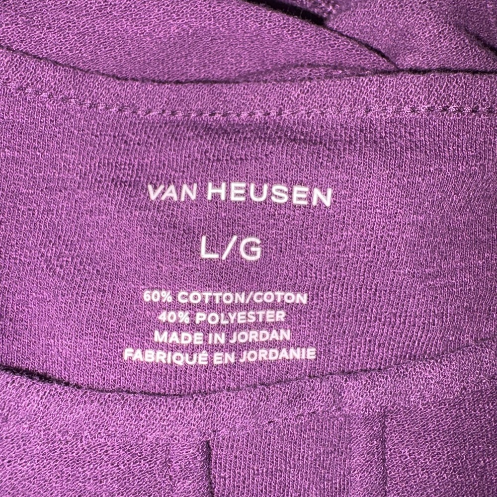 Van Heusen Deep Purple Tunic Top - Picture 4 of 4